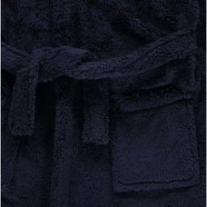 GX454: Kids Navy Fleece Hooded Dressing Gown (3-16 Years)